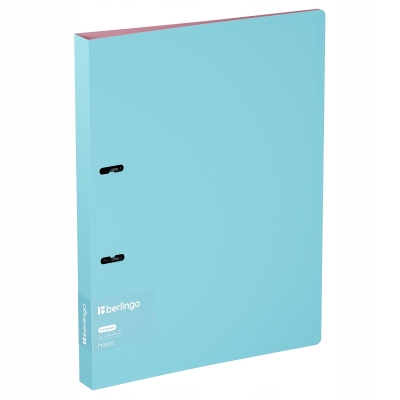 Segregator 2-ringowy Haze 24mm niebiesko-różowy Berlingo z wewnętrzną kieszonką