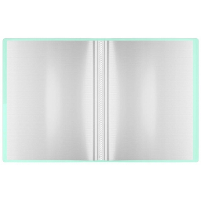 Album ofertowy 30 koszulek Berlingo Haze 17mm z wewnętrzną kieszonką różowo-turkusowy