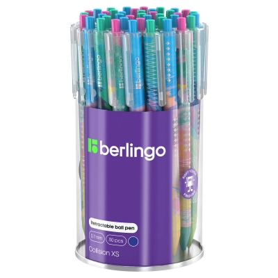 Długopis automatyczny Collision XS niebieski 0,7 mm mix wzorów