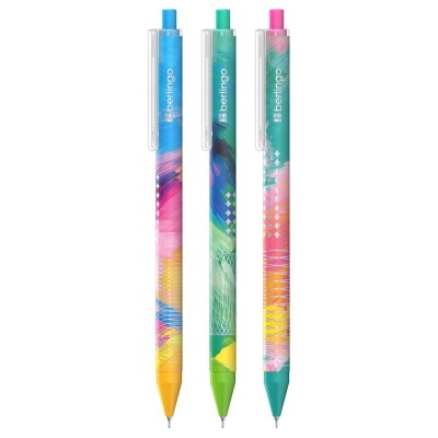 Długopis automatyczny Collision XS niebieski 0,7 mm zestaw 3 sztuki