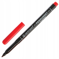 Cienki marker Centropen Permanent 2536 czerwony szerokość 1 mm