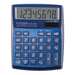Citizen kalkulator CDC 80 BLWB niebieski