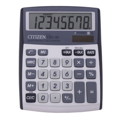Citizen kalkulator CDC 80 WB srebrny