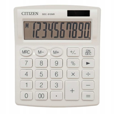 Citizen kalkulator SDC 810 NRWHE Biały