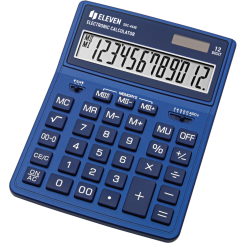 Eleven kalkulator biurowy SDC444XRNVE-granatowy