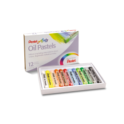 Pastele olejne 12-kolorowe Pentel