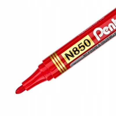 Marker permanentny N850 okrągły czerwony