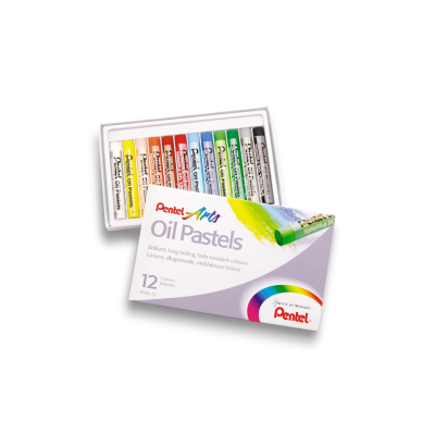 Pastele olejne 12-kolorowe Pentel