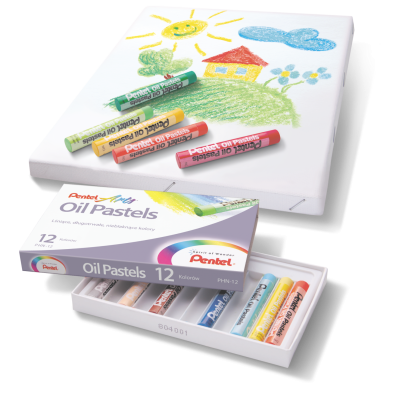 Pastele olejne 12-kolorowe Pentel
