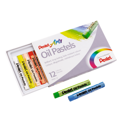 Pastele olejne 12-kolorowe Pentel