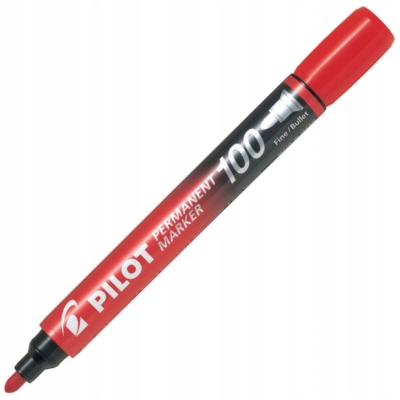 Marker permanentny okrągły czerwony SCA-100
