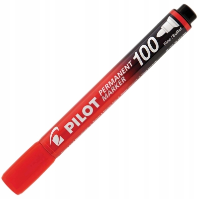 Marker permanentny okrągły czerwony SCA-100